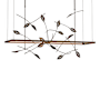 Hubbardton Forge Four Seasons 53" Wide LED Linear Pendant Bronze