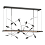 Hubbardton Forge Four Seasons 53" Wide LED Linear Pendant Black