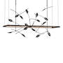 Hubbardton Forge Four Seasons 53" Wide LED Linear Pendant Black