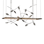 Hubbardton Forge Four Seasons 53" Wide LED Linear Pendant Natural Iron