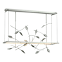 Hubbardton Forge Four Seasons 53" Wide LED Linear Pendant Vintage Platinum