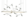 Hubbardton Forge Four Seasons 53" Wide LED Linear Pendant Vintage Platinum