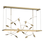 Hubbardton Forge Four Seasons 53" Wide LED Linear Pendant Soft Gold