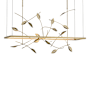 Hubbardton Forge Four Seasons 53" Wide LED Linear Pendant Soft Gold