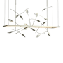 Hubbardton Forge Four Seasons 53" Wide LED Linear Pendant Sterling