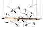 Hubbardton Forge Four Seasons 53" Wide LED Linear Pendant Oil Rubbed Bronze