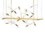 Hubbardton Forge Four Seasons 53" Wide LED Linear Pendant Modern Brass