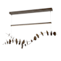 Hubbardton Forge Lily 41" Wide LED Linear Chandelier Bronze / Bronze
