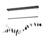 Hubbardton Forge Lily 41" Wide LED Linear Chandelier Black / Natural Iron
