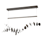 Hubbardton Forge Lily 41" Wide LED Linear Chandelier Oil Rubbed Bronze / Vintage Platinum