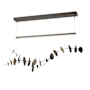 Hubbardton Forge Lily 41" Wide LED Linear Chandelier Oil Rubbed Bronze / Soft Gold