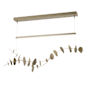 Hubbardton Forge Lily 41" Wide LED Linear Chandelier Modern Brass / Bronze