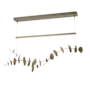 Hubbardton Forge Lily 41" Wide LED Linear Chandelier Soft Gold / Modern Brass
