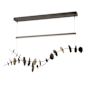 Hubbardton Forge Lily 41" Wide LED Linear Chandelier Oil Rubbed Bronze / Modern Brass