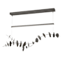 Hubbardton Forge Lily 41" Wide LED Linear Chandelier Natural Iron / Oil Rubbed Bronze