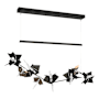 Hubbardton Forge Belladonna 50" Wide LED Crystal Linear Pendant Black / Bronze