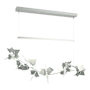 Hubbardton Forge Belladonna 50" Wide LED Crystal Linear Pendant Vintage Platinum / Vintage Platinum