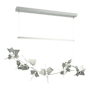 Hubbardton Forge Belladonna 50" Wide LED Crystal Linear Pendant Vintage Platinum / Sterling