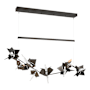 Hubbardton Forge Belladonna 50" Wide LED Crystal Linear Pendant Oil Rubbed Bronze / Bronze