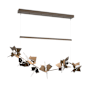 Hubbardton Forge Belladonna 50" Wide LED Crystal Linear Pendant Bronze / Oil Rubbed Bronze