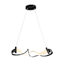 Hubbardton Forge Zephyr 39" Wide LED Abstract Chandelier Black