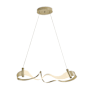 Hubbardton Forge Zephyr 39" Wide LED Abstract Chandelier Soft Gold