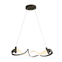 Hubbardton Forge Zephyr 39" Wide LED Abstract Chandelier Oil Rubbed Bronze