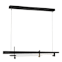Hubbardton Forge Tenon 48" Wide LED Linear Chandelier Black / Clear