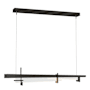 Hubbardton Forge Tenon 48" Wide Linear Pendant Oil Rubbed Bronze / Clear