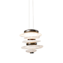 Hubbardton Forge Cairn 6" Wide LED Abstract Mini Pendant Dark Smoke