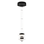 Hubbardton Forge Cairn 6" Wide LED Abstract Mini Pendant Black