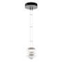 Hubbardton Forge Cairn 6" Wide LED Abstract Mini Pendant Vintage Platinum
