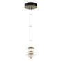 Hubbardton Forge Cairn 6" Wide LED Abstract Mini Pendant Soft Gold