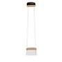 Hubbardton Forge Cowbell 7" Wide Mini Pendant Black / Clear