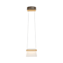Hubbardton Forge Cowbell 7" Wide Mini Pendant Bronze / Maple
