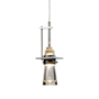 Hubbardton Forge Erlenmeyer 3" Wide Mini Pendant Vintage Platinum / Clear