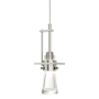 Hubbardton Forge Erlenmeyer 4" Wide Mini Pendant Sterling