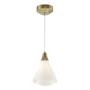 Hubbardton Forge Mobius 8" Wide Mini Pendant Modern Brass