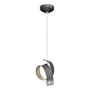 Hubbardton Forge Riza 10" Wide Mini Pendant Natural Iron