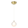 Hubbardton Forge Fritz 6" Wide Mini Pendant Modern Brass