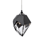 Hubbardton Forge Chrysalis 6" Wide Mini Pendant Black / Clear