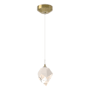 Hubbardton Forge Chrysalis 6" Wide Mini Pendant Modern Brass / White