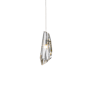 Hubbardton Forge Luma 4" Wide Crystal Mini Pendant Vintage Platinum