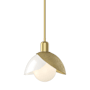 Hubbardton Forge Brooklyn 10" Wide Mini Pendant Modern Brass