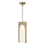 Hubbardton Forge Cypress 8" Wide LED Mini Pendant Soft Gold / Seeded Clear