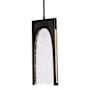 Hubbardton Forge Cypress 8" Wide LED Mini Pendant Ink / Seeded Clear