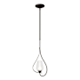 Hubbardton Forge Flora 8" Wide Mini Pendant Dark Smoke