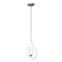 Hubbardton Forge Flora 8" Wide Mini Pendant Vintage Platinum