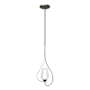 Hubbardton Forge Flora 8" Wide Mini Pendant Sterling