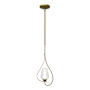 Hubbardton Forge Flora 8" Wide Mini Pendant Modern Brass